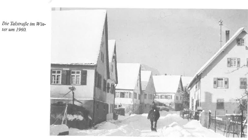 Die Tailstraße im Winter 1960
